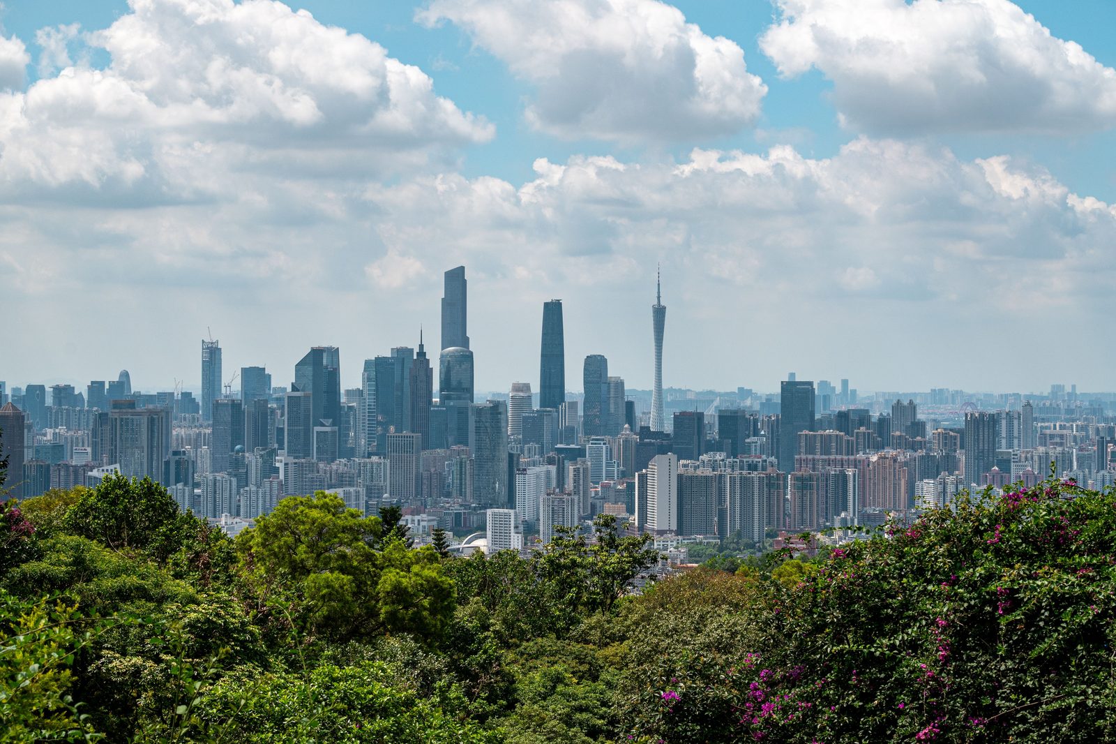 广州城市天际线和广州塔