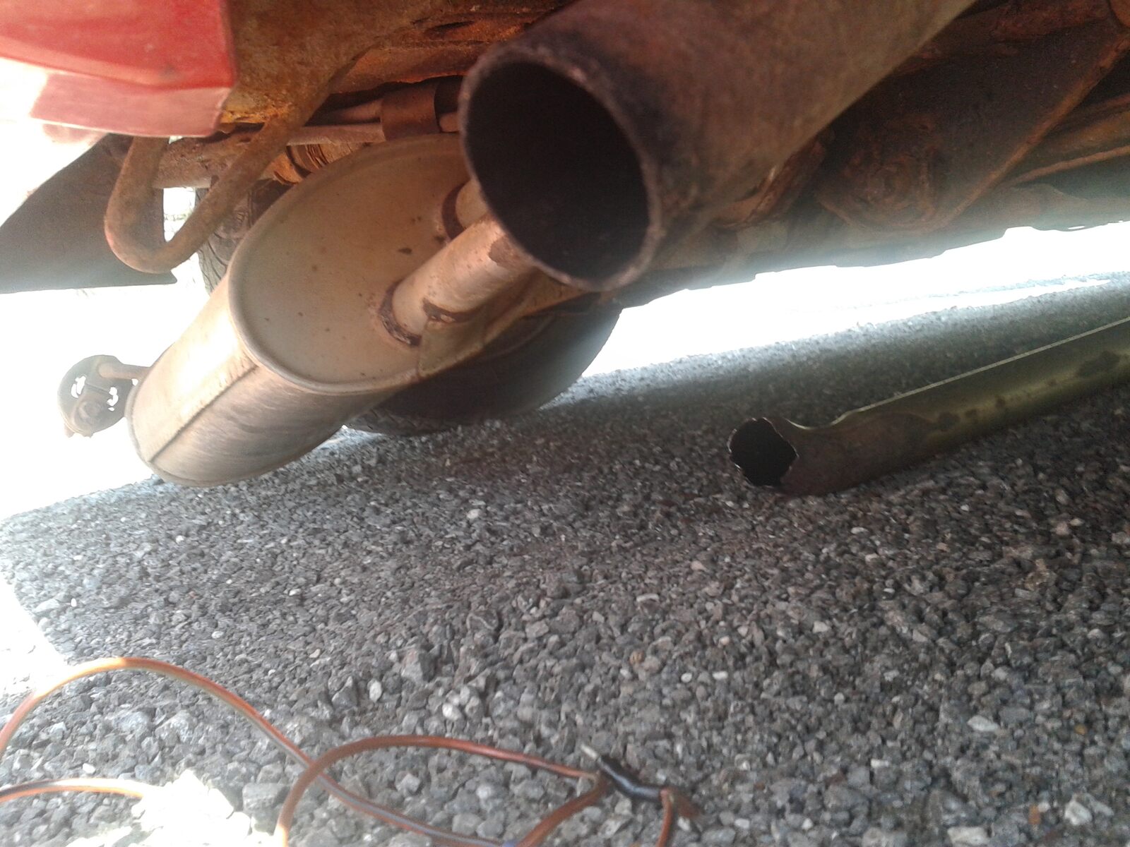 Broken exhaust in Montenegro