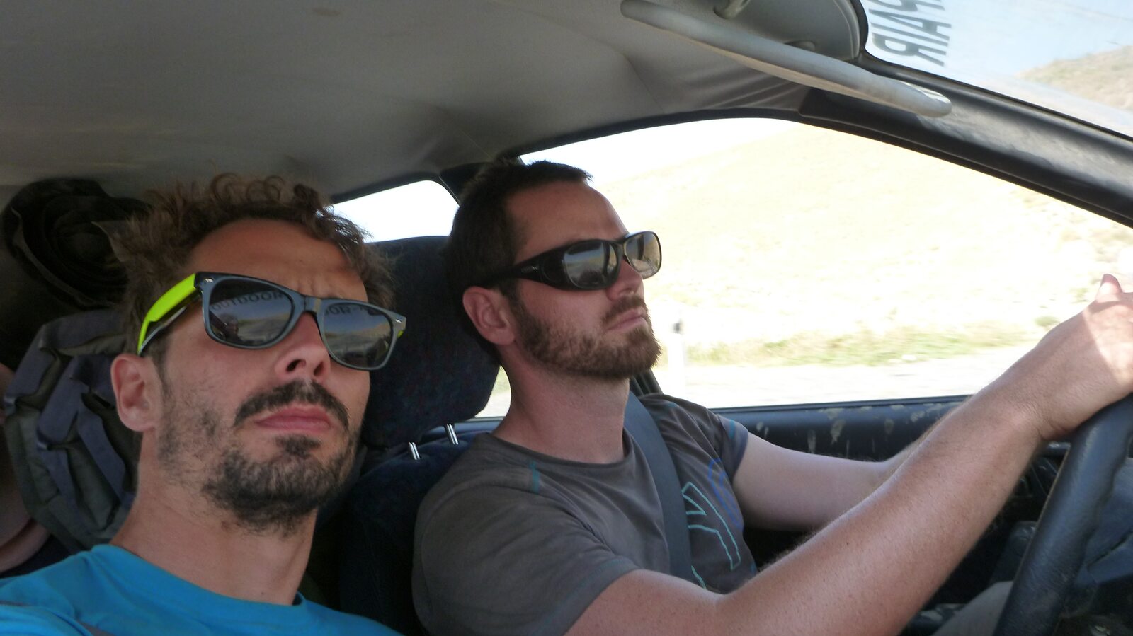 Rally Captain and driver on the road