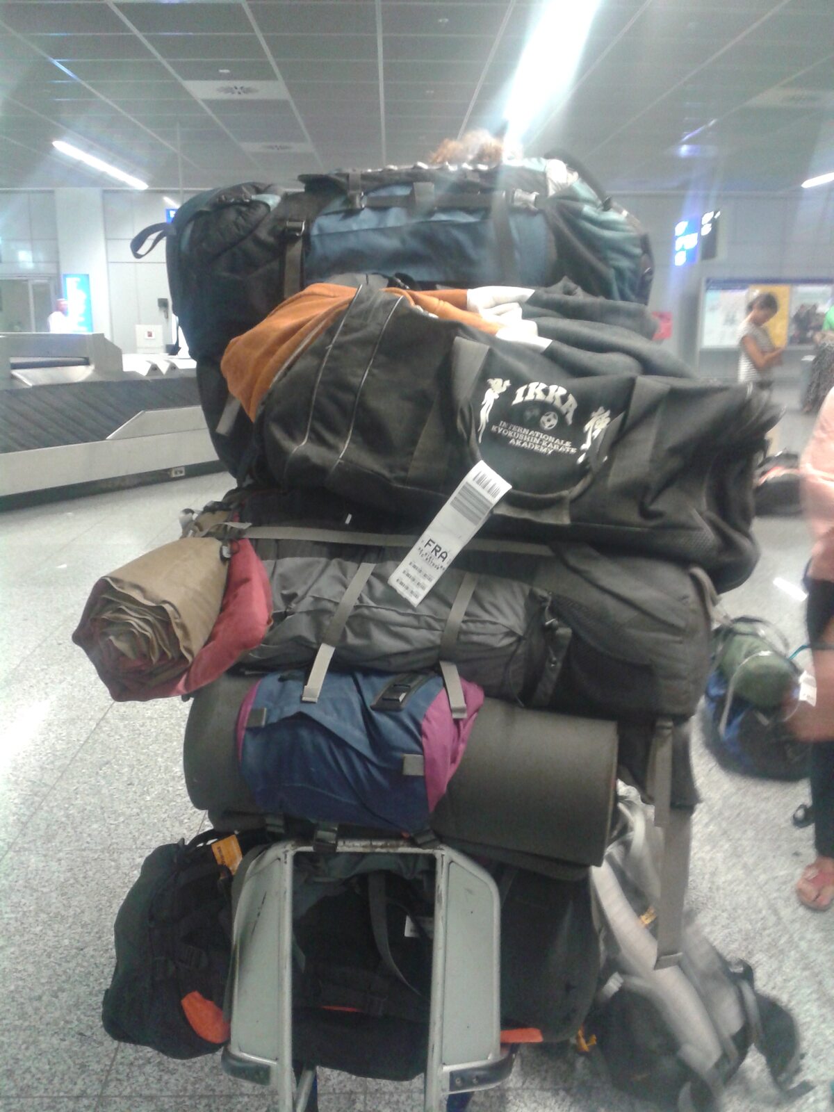 Return flight to Frankfurt after the rally